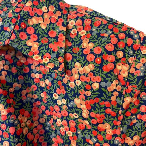 Avoca Collection Vintage Irish County of Wicklow Floral Button-Down Top - Sz 14 - Picture 4 of 10